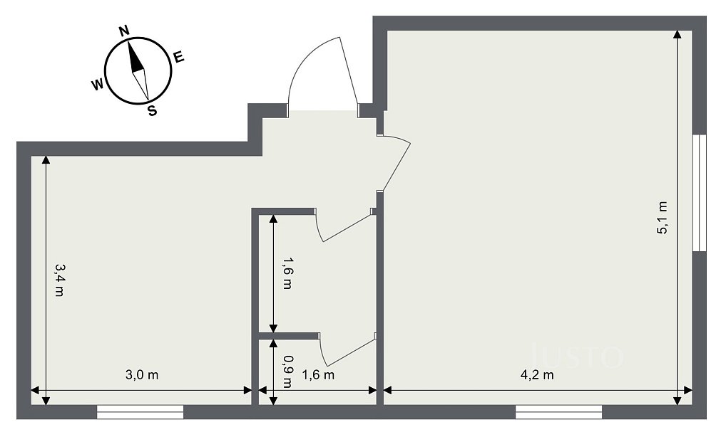 Pronájem bytu 1+1 38 m², Liberec – náhled fotky 10