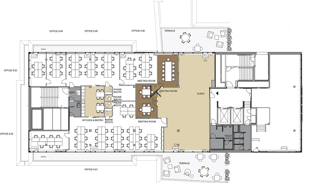 Pronájem kanceláře 500 m², Praha – náhled fotky 9