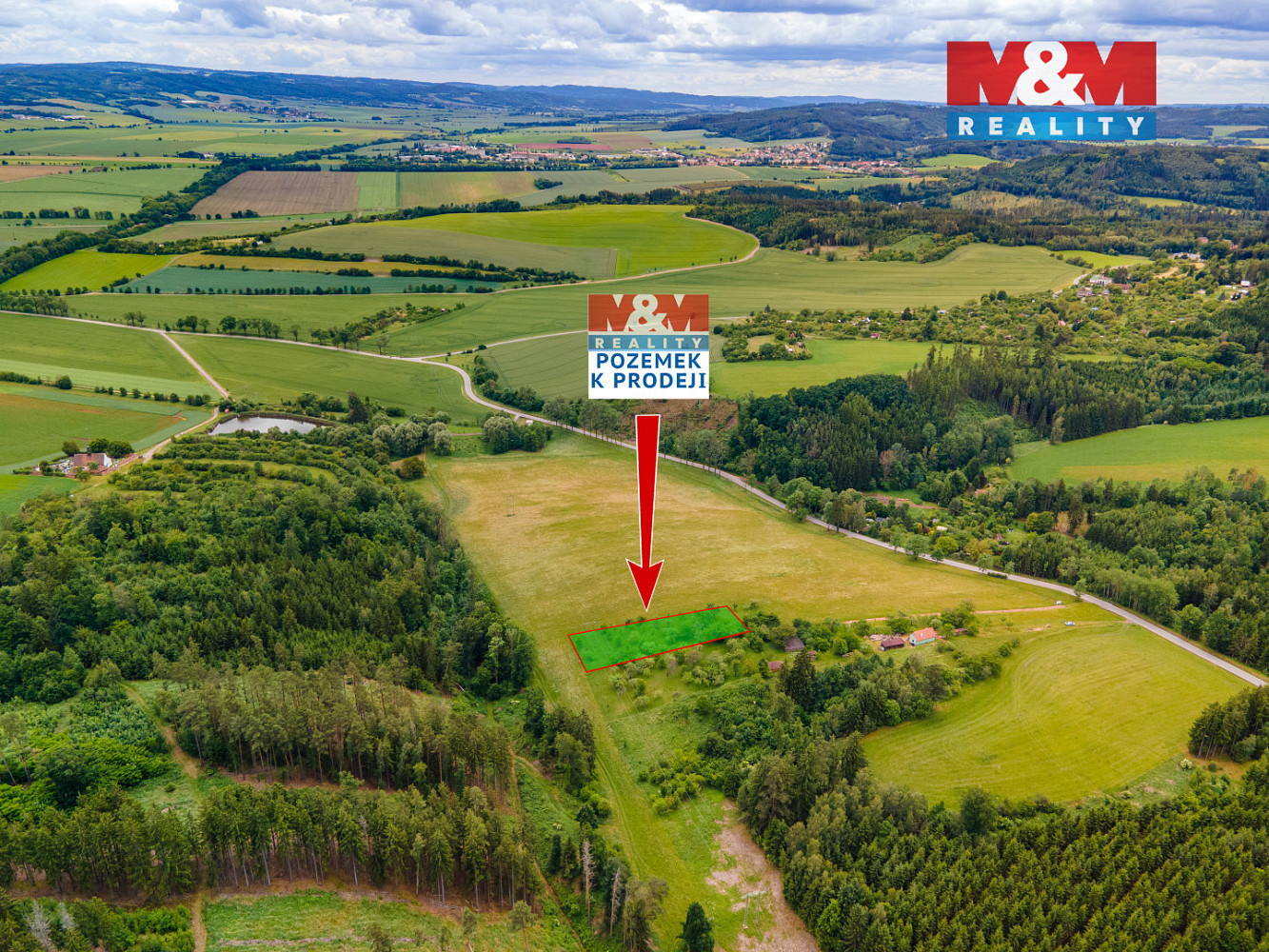 Prodej stavebního pozemku 2 584 m² – pohled 4