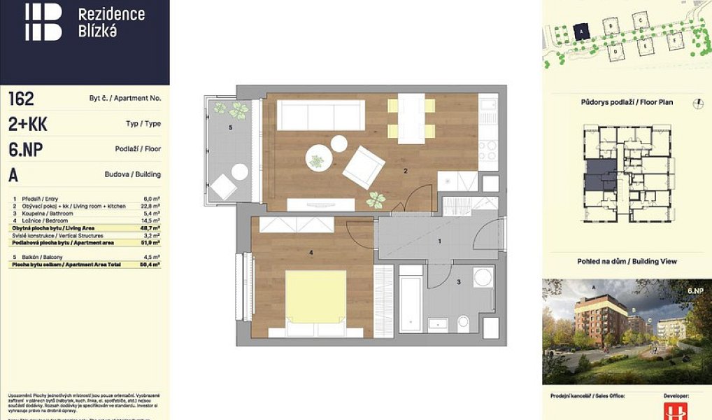 Pronájem bytu 2+kk 56 m², Praha – náhled fotky 10