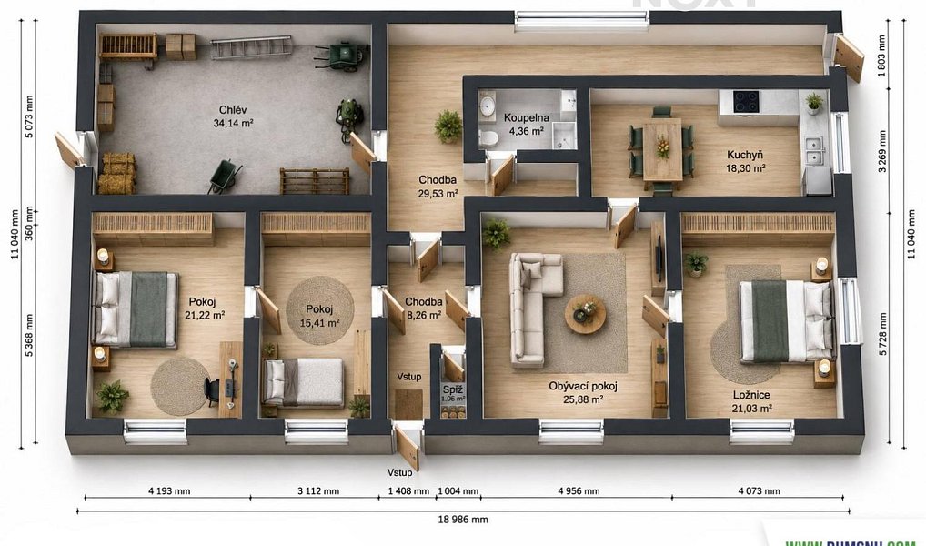 Prodej domu 145 m² s pozemkem 3 257 m², Oskava – náhled fotky 12