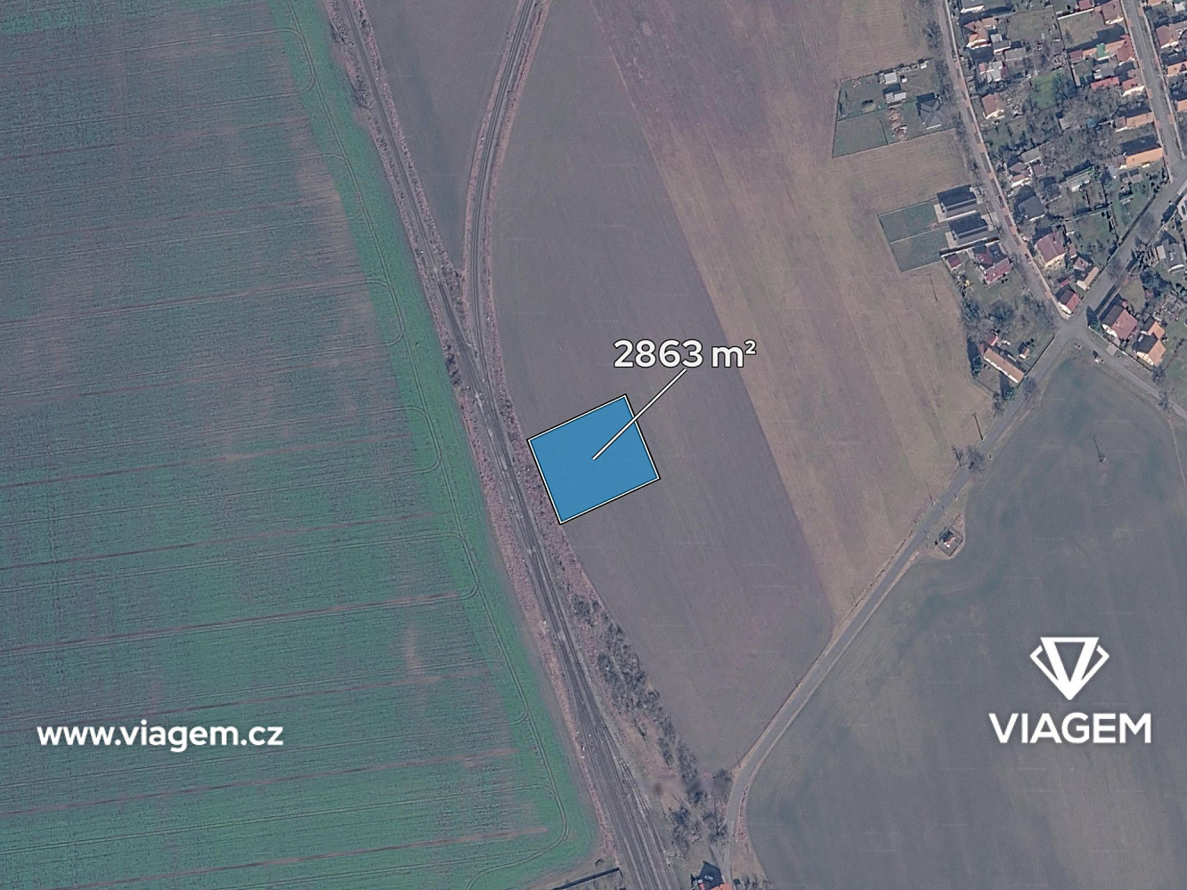 Prodej pole 954 m² – fotografie 2