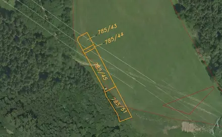 Dražba louky 2 289 m², Vranová Lhota