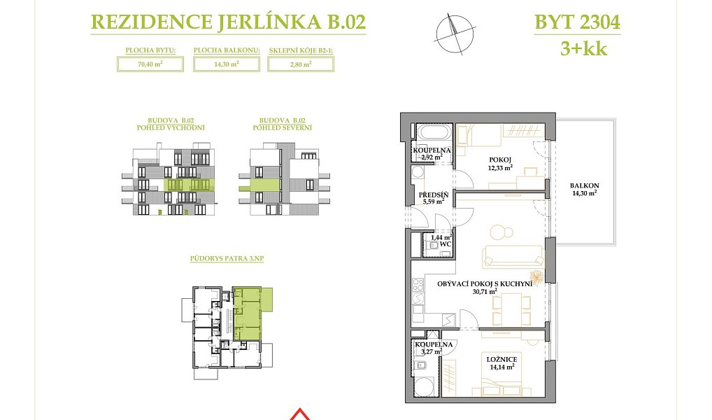 Prodej bytu 3+kk 85 m², Brno – náhled fotky 2