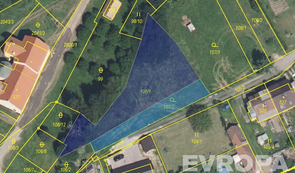 Prodej stavebního pozemku 1 410 m², Dubá – náhled fotky 5