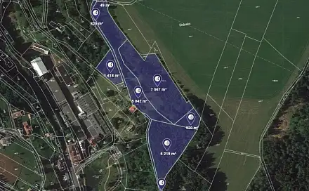 Prodej lesa 21 530 m², Stružinec, okres Semily