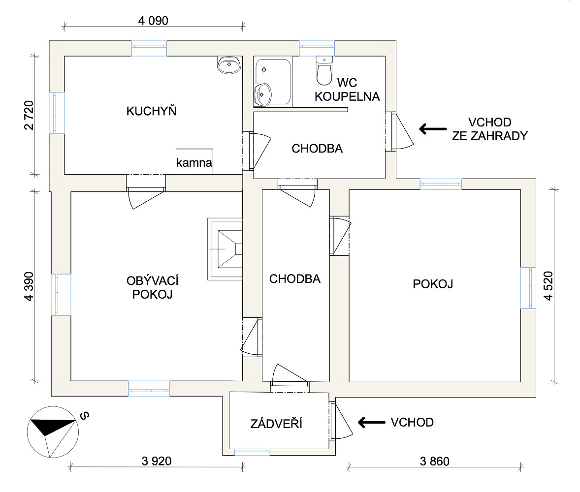 Prodej domu 63 m² s pozemkem 1 059 m² – fotografie 3