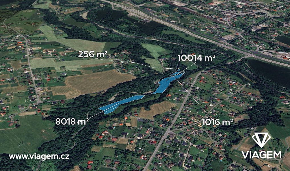 Prodej lesa 6 434 m², Bystřice – fotka 1 z 5