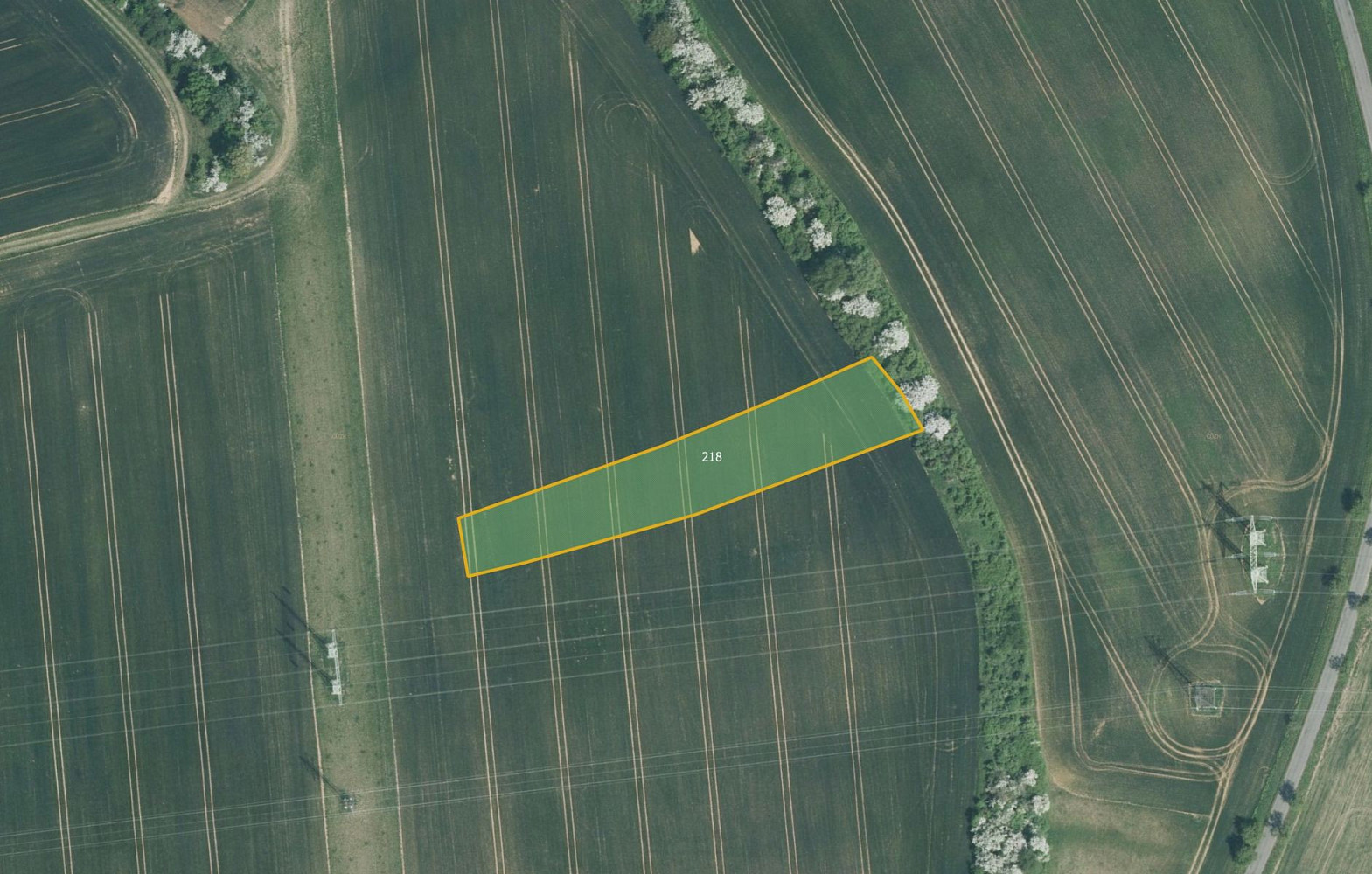 Prodej pole 10 084 m² – pohled 2