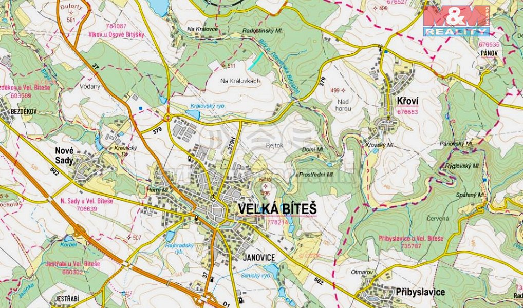 Prodej lesa 1 811 m², Velká Bíteš – náhled fotky 3