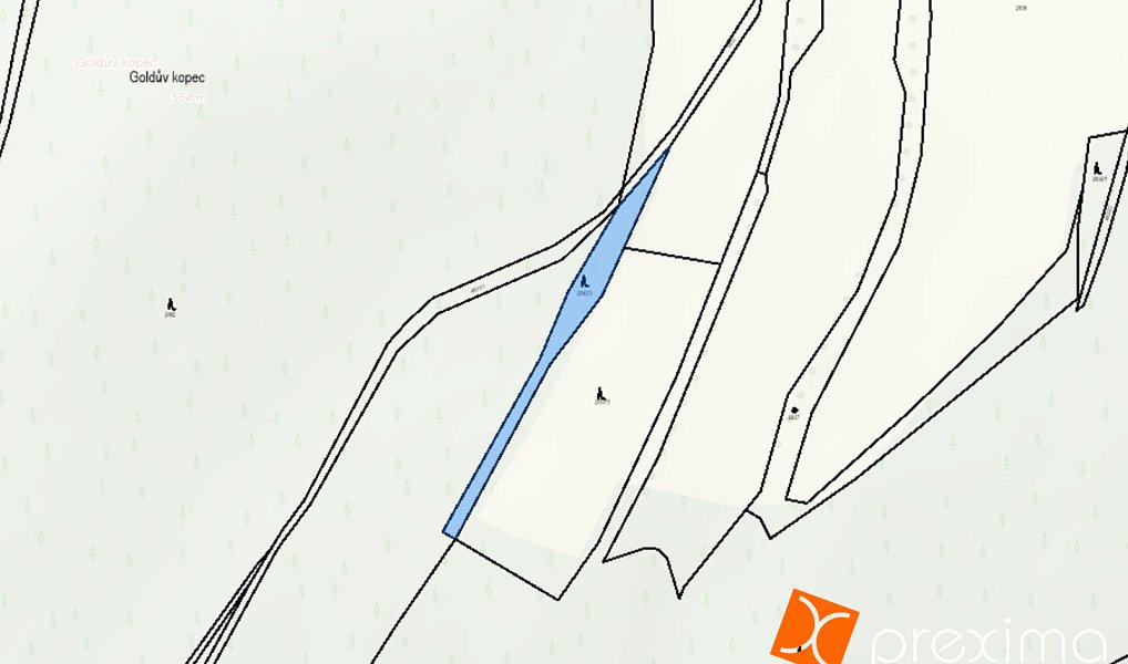Prodej lesa 1 293 m², Jindřichov – náhled fotky 4
