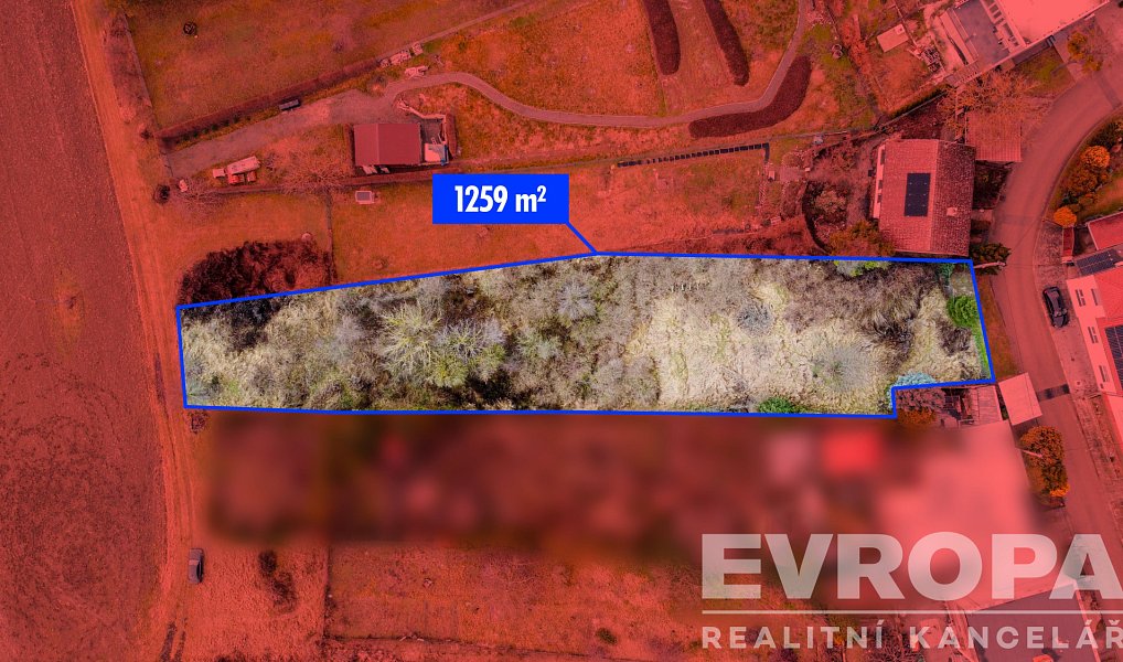 Prodej stavebního pozemku 1 259 m², Tvrdonice – náhled fotky 2