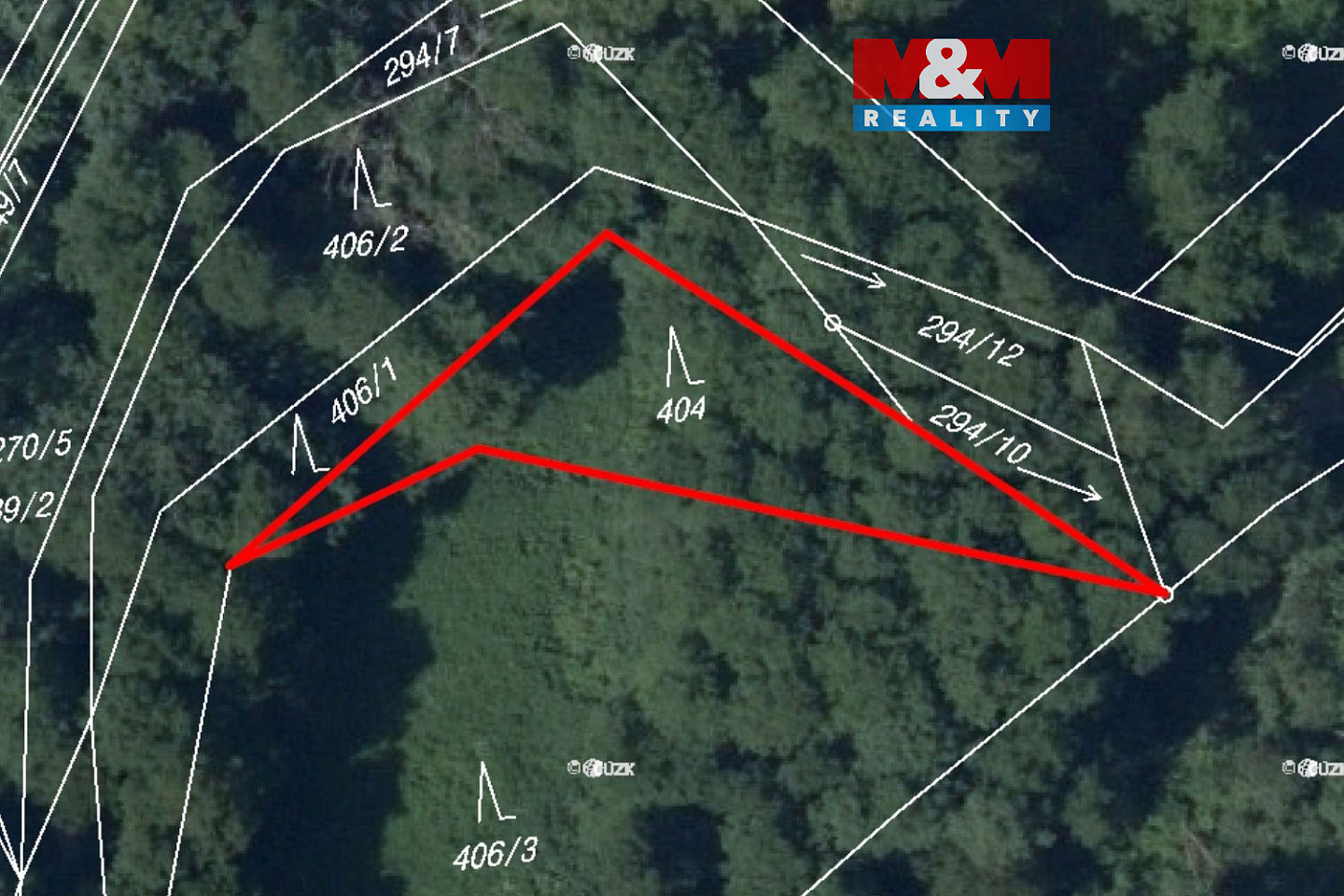 Prodej lesa 491 m²