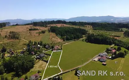 Prodej stavebního pozemku 2 853 m², Pelechy, okres Domažlice