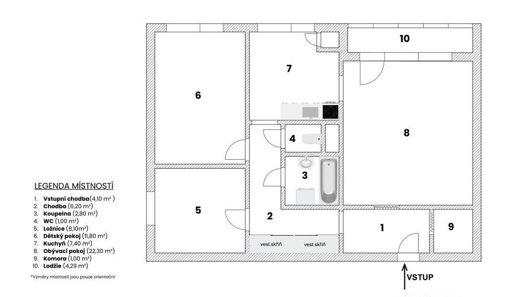 Prodej bytu 3+1 65 m², Zlín – náhled fotky 40