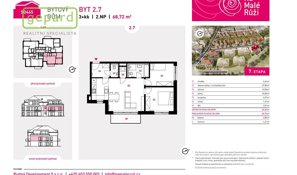 Prodej bytu 3+kk 65 m², Drahelčice – náhled fotky 2