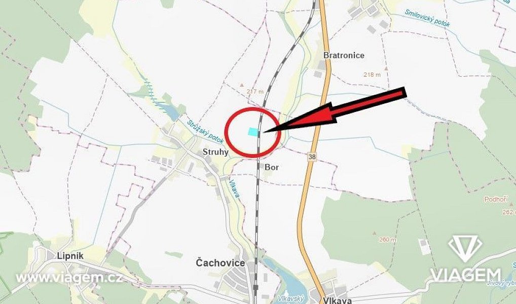 Prodej pole 5 890 m², Čachovice – náhled fotky 3