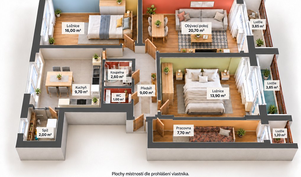 Prodej bytu 4+1 83 m², Český Dub – náhled fotky 4