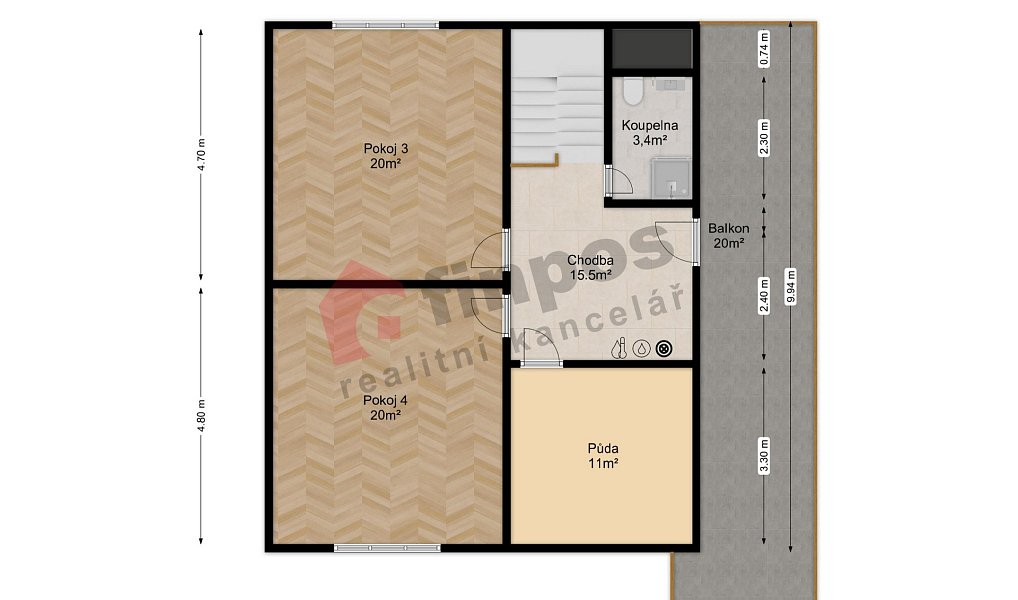 Pronájem domu 184 m² s pozemkem 674 m², Rešice – náhled fotky 10