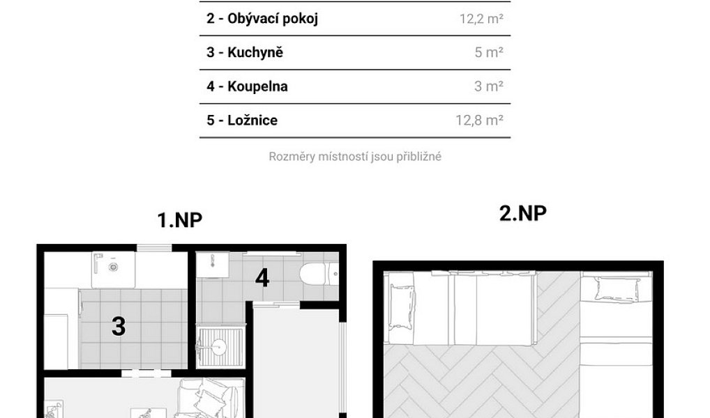 Prodej chaty/chalupy 40 m² s pozemkem 527 m², Zbečno – náhled fotky 11