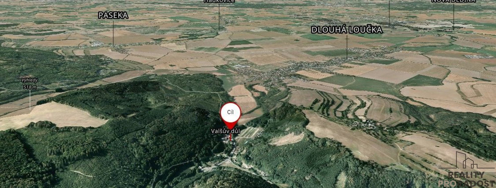 Prodej stavebního pozemku 515 m²