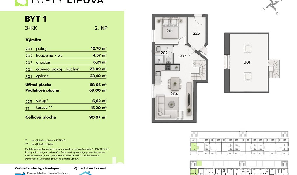 Prodej bytu 3+kk 69 m², Hodonice – náhled fotky 6