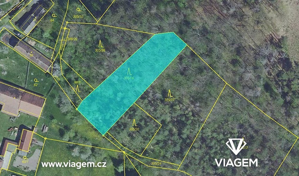 Prodej lesa 1 243 m², Vinaře – náhled fotky 3