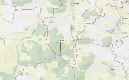 Dražba lesa 2 947 m², Kuřimany