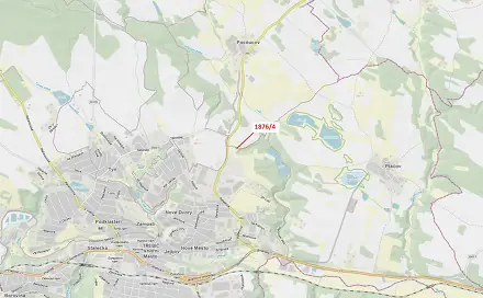 Dražba lesa 601 m², Třebíč