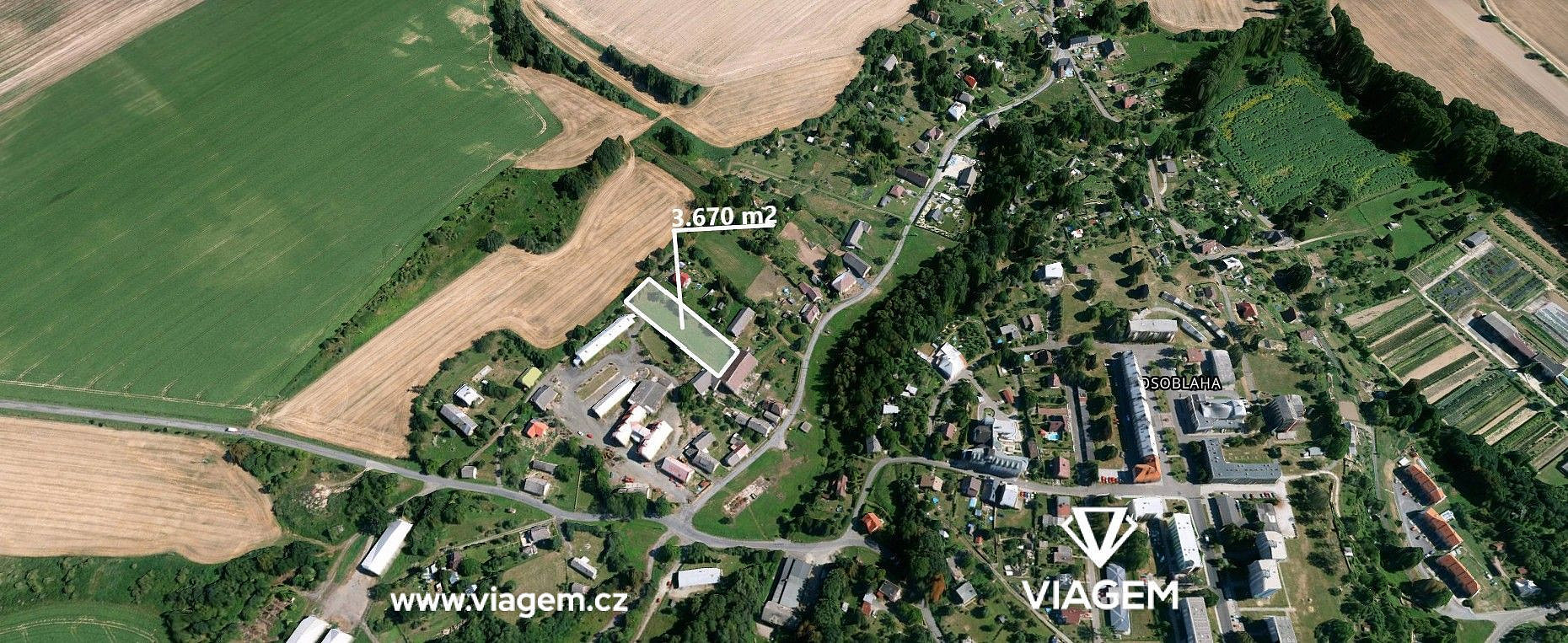 Prodej stavebního pozemku 3 670 m²