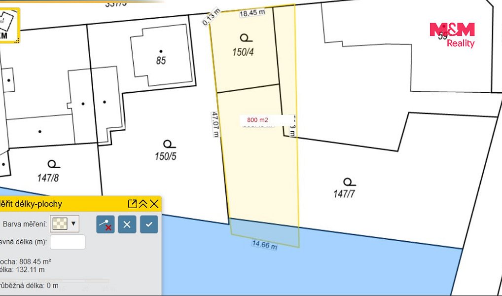 Prodej stavebního pozemku 800 m², Újezd u Přelouče – náhled fotky 3