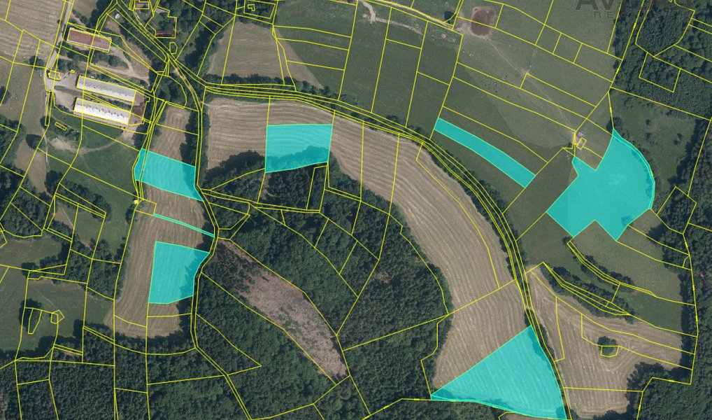 Prodej pozemku, 94116 m², Krasovice, Benešov, Kondrac