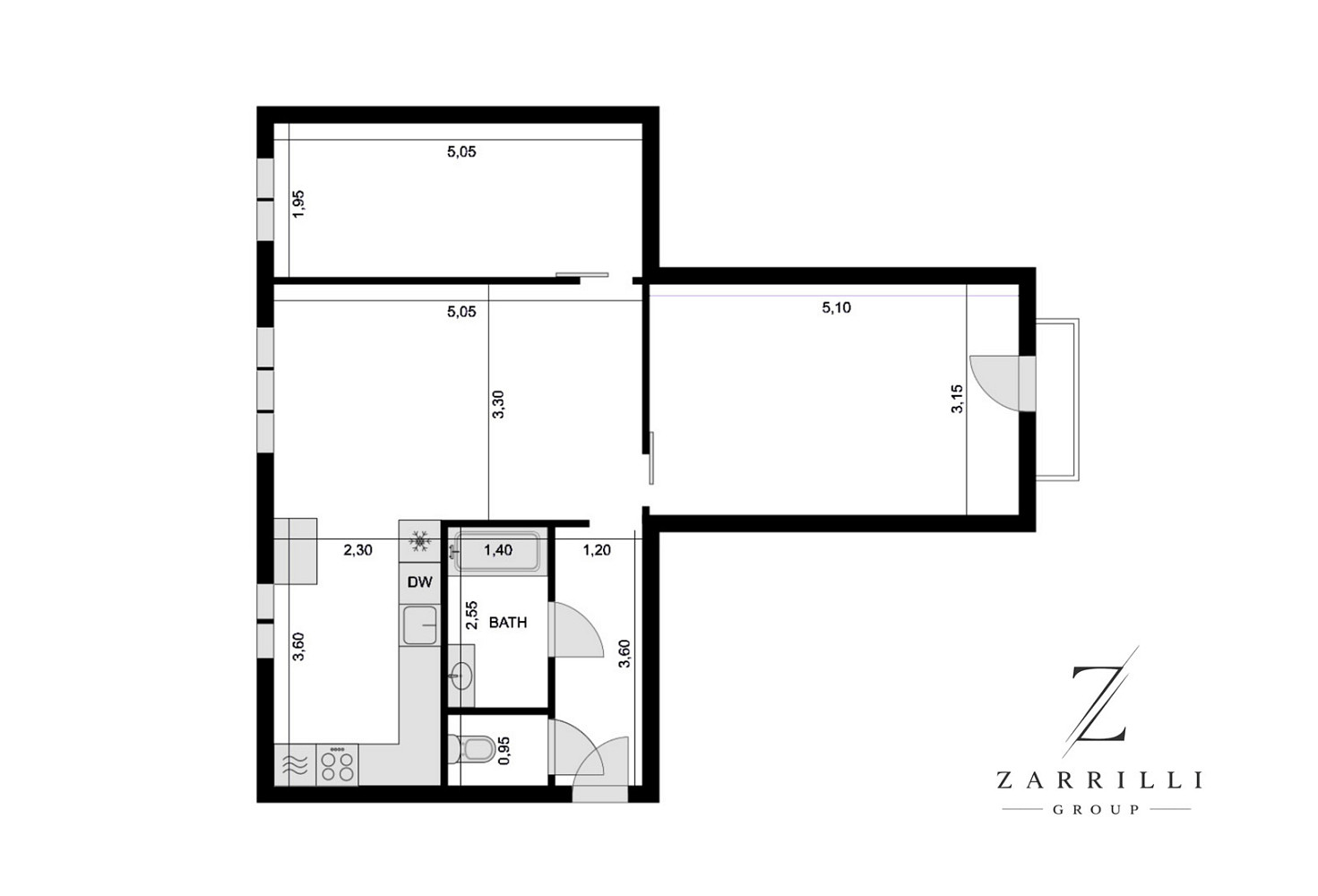 Pronájem bytu 3+kk 57 m² – fotografie 2