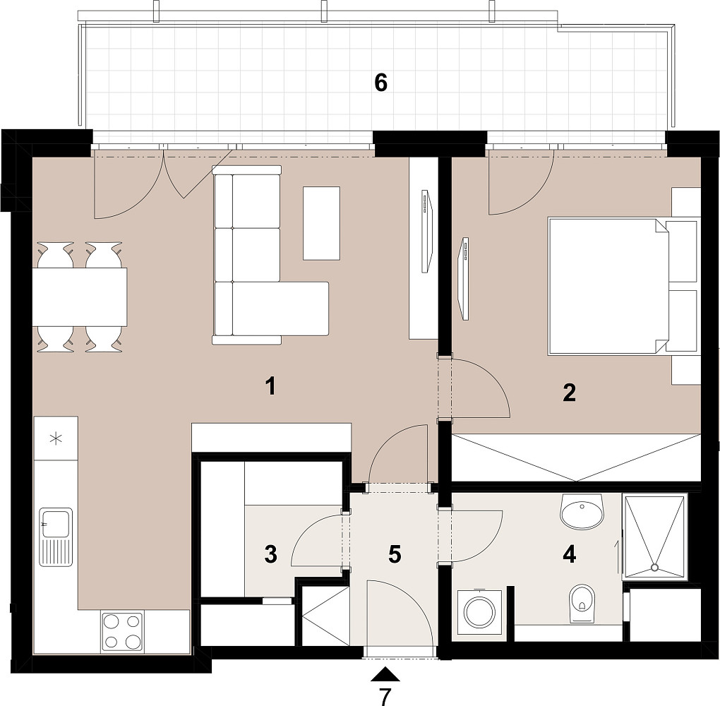 Prodej bytu 2+kk 56 m² – fotografie 2