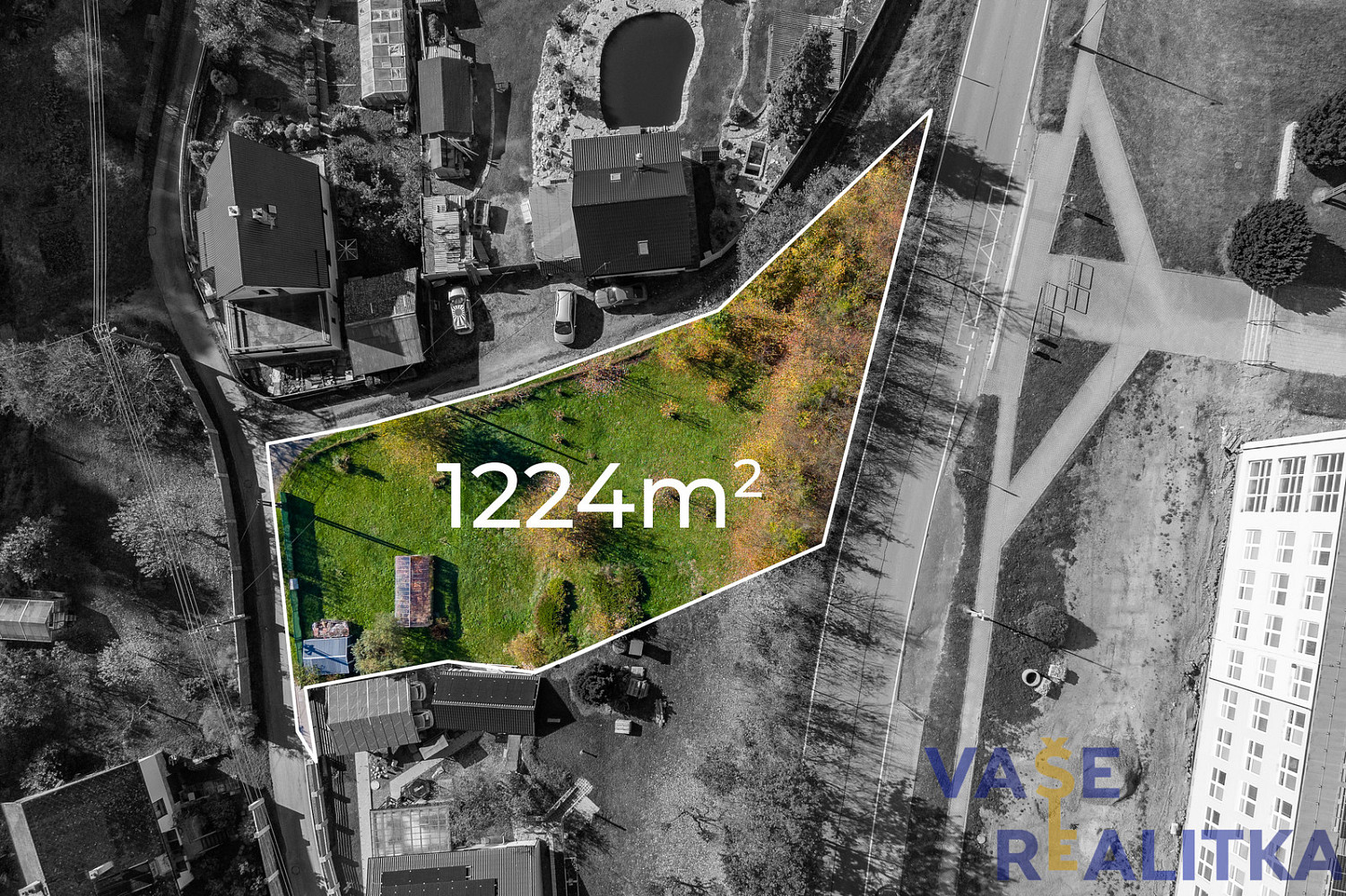 Prodej, stavební pozemek, Hrabišín, okr. Šumperk – pohled 2