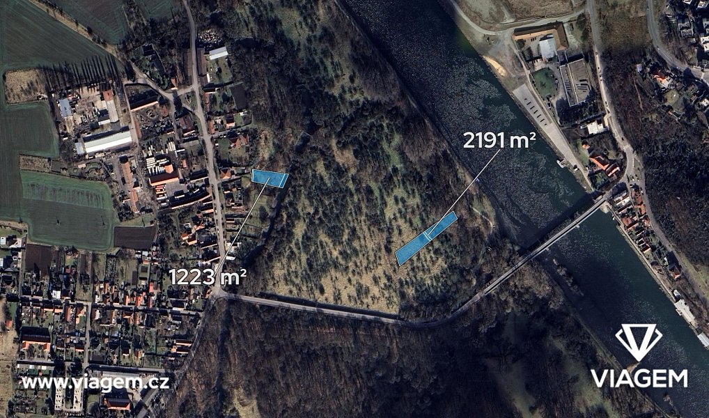 Prodej zahrady 853 m², Hořín – náhled fotky 2