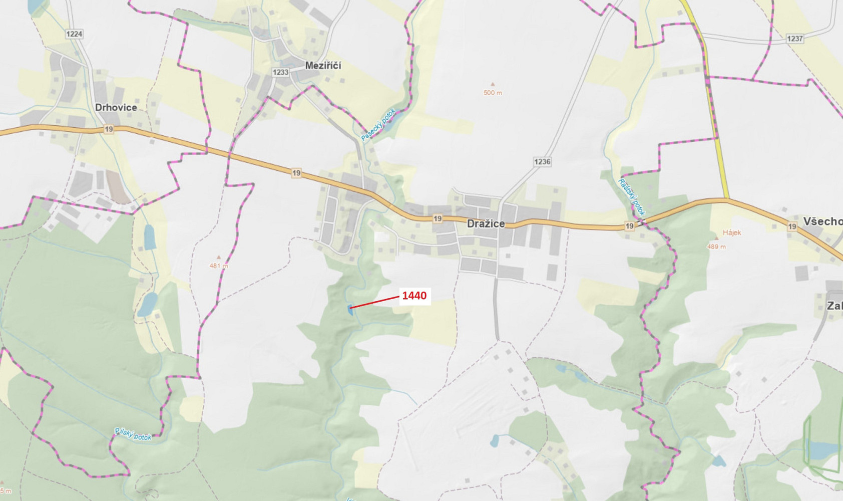 Dražba lesa 1 097 m²