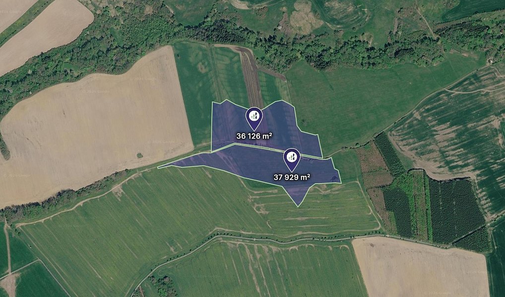 Prodej pole 103 229 m², Spálené Poříčí – náhled fotky 3