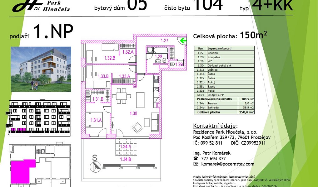 Prodej bytu 4+kk 109 m², Prostějov – náhled fotky 3