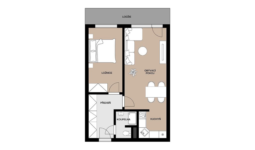 Prodej bytu 2+kk 47 m², Praha – náhled fotky 2
