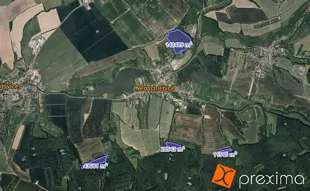 Prodej lesa 3 649 m², Nedachlebice, okres Uherské Hradiště