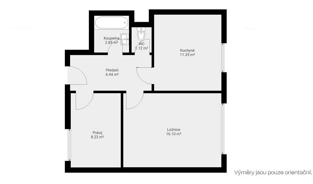 Prodej bytu 2+1 45 m², Brno – náhled fotky 2