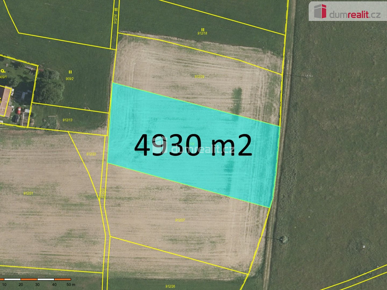 Prodej pole 4 930 m²