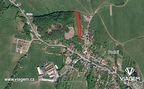 Prodej pole 671 m², Podolí, okres Vsetín