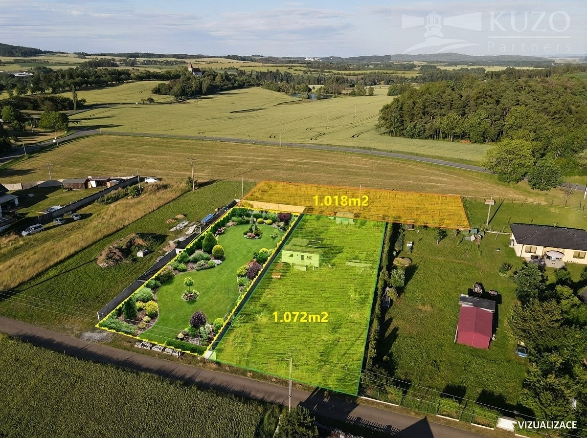 Prodej stavebního pozemku 1 072 m² – fotografie 4