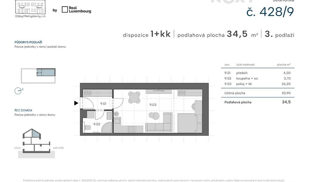 Prodej bytu 1+kk 34 m², Praha – náhled fotky 5