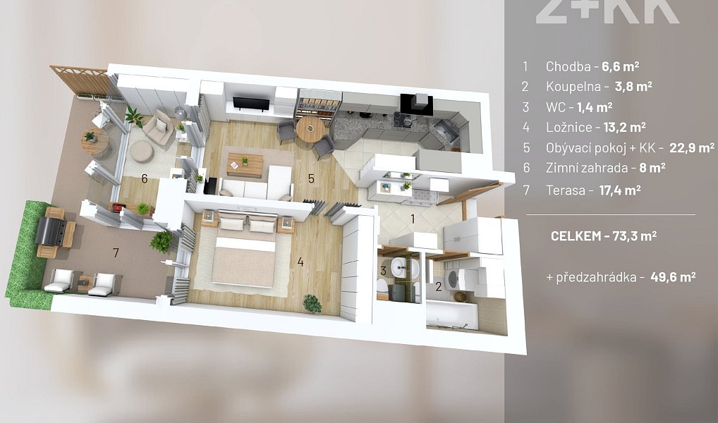 Prodej bytu 2+kk 51 m², Praha – náhled fotky 5