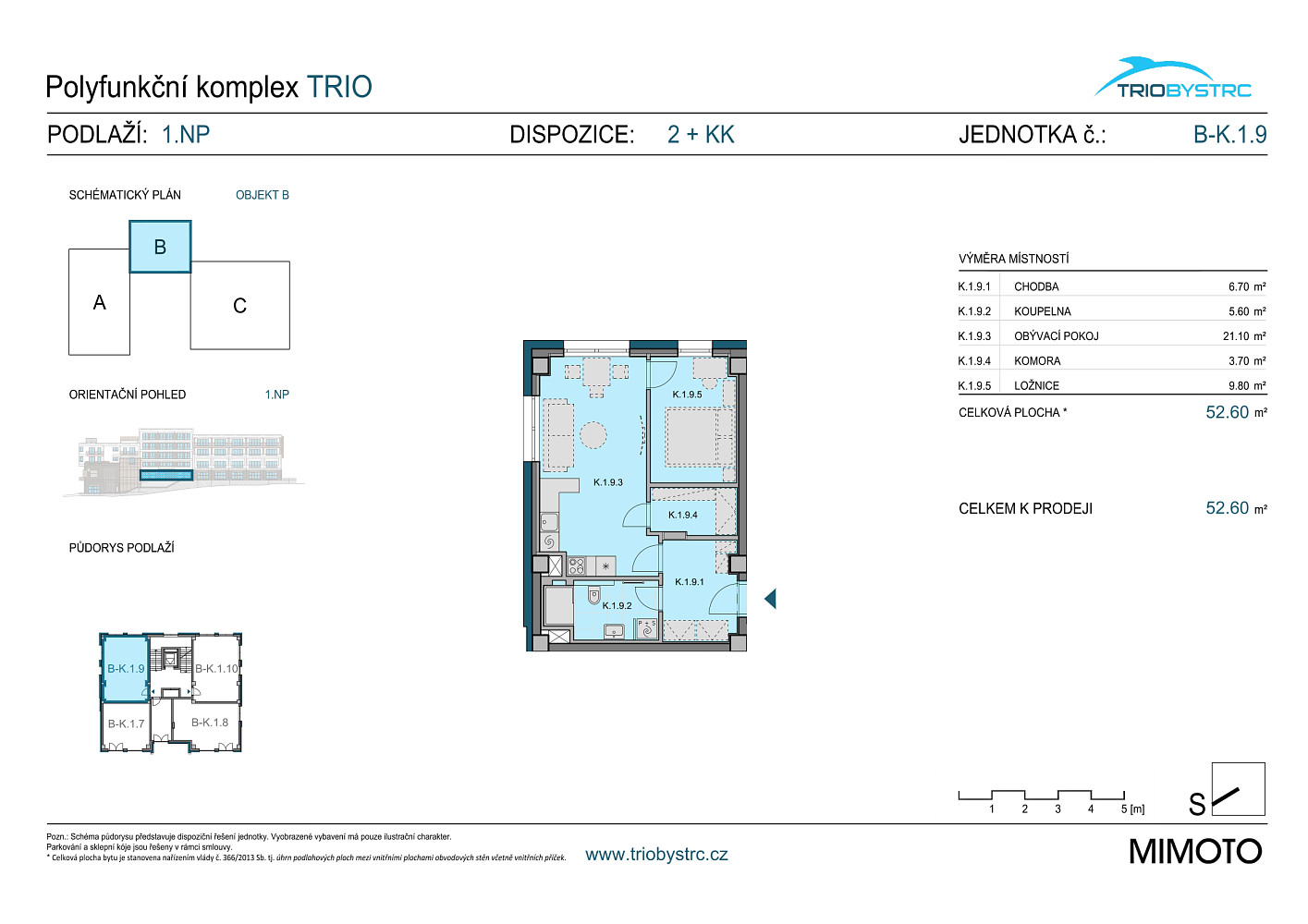 Prodej bytu 2+kk 53 m² - Ansicht 3