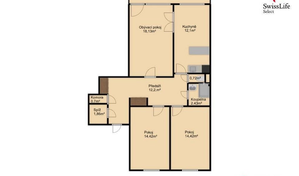 Prodej bytu 3+1 73 m², Praha – náhled fotky 17
