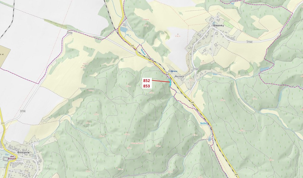 Dražba lesa, 1054 m², Svitavy, Březinky